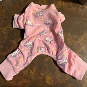 🦄 Extra-Small Dog Clothing Pink Unicorn